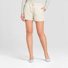 Women's Easy Waist Twill Shorts - A New Day Beige Xxs