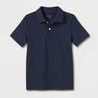 Boys' Short Sleeve Jersey Uniform Polo Shirt - Cat & Jack Navy