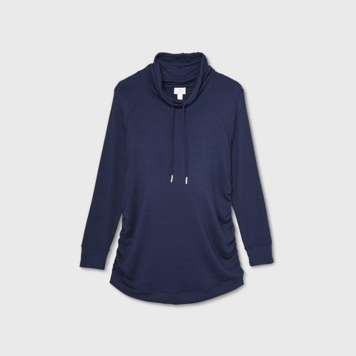 Maternity Sweatshirt - Isabel Maternity By Ingrid & Isabel Navy
