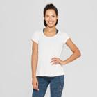 Women's Short Sleeve Draped Back T-shirt - C9 Champion Pale Petal Pink