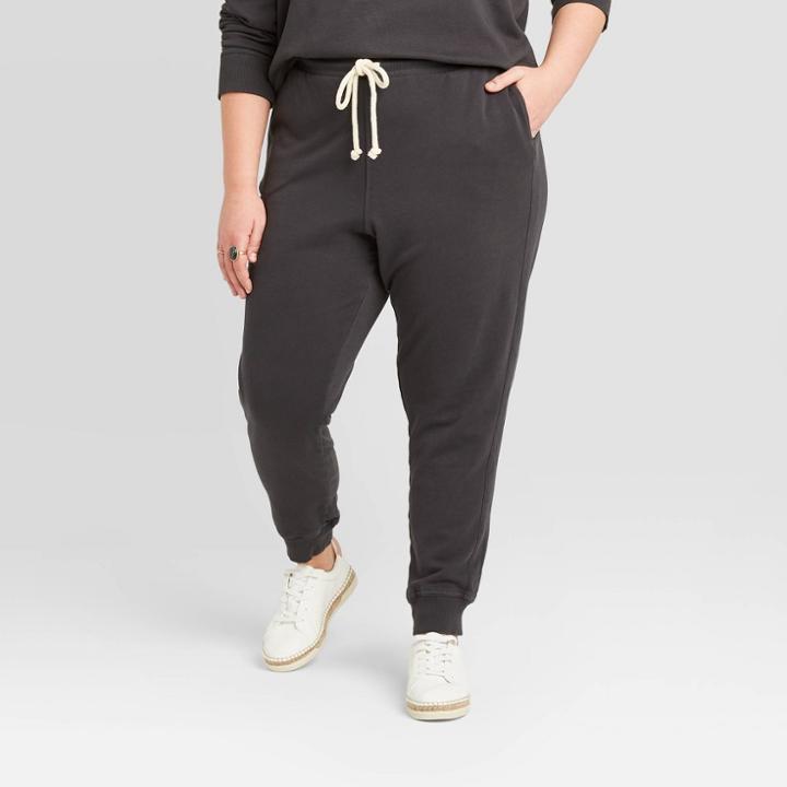 Women's Plus Size French Terry Jogger - Universal Thread Gray 1x, Women's,
