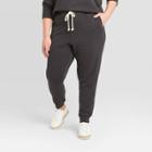 Women's Plus Size French Terry Jogger - Universal Thread Gray 1x, Women's,