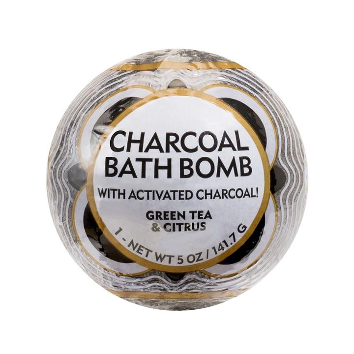 Me! Bath Green Tea And Citrus Charcoal Bath Bomb