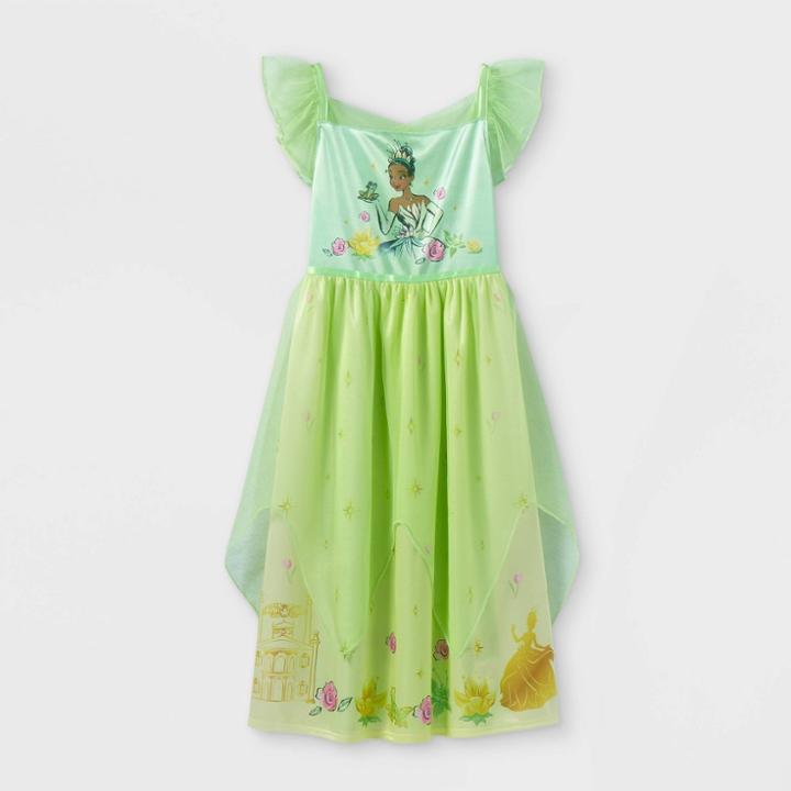 Girls' Disney Princess Tiana Nightgown - Green