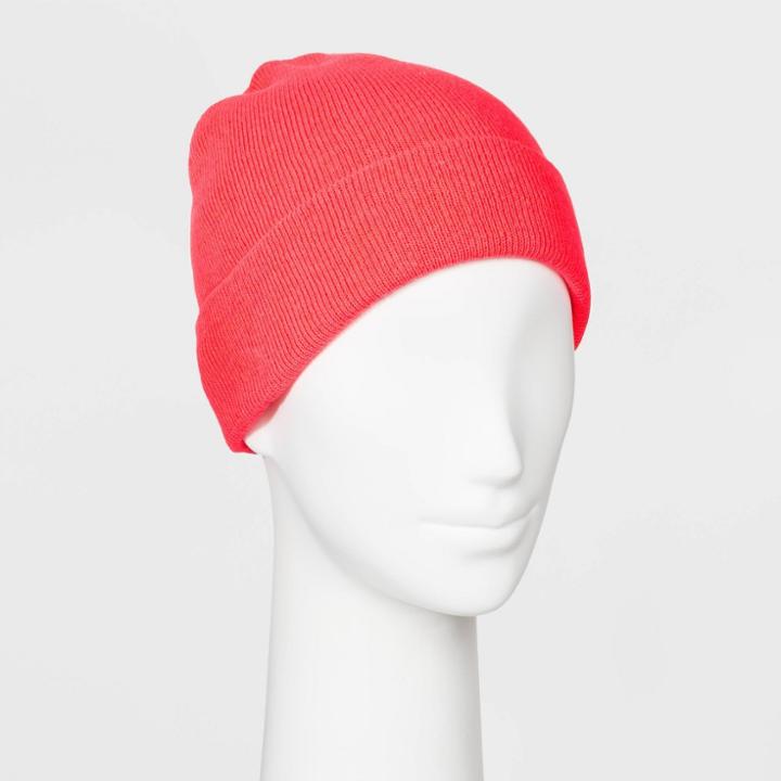 Women's Basic Beanie - Wild Fable Orange
