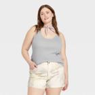 Women's Plus Size Slim Fit Camisole - Universal Thread Gray