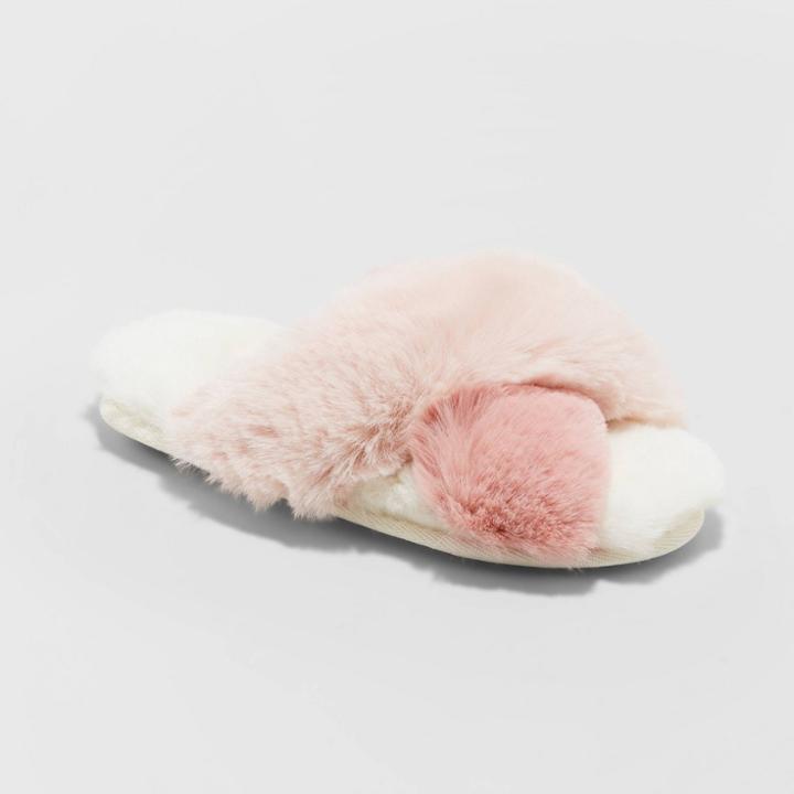Girls' Brooklyn Slide Slippers - Cat & Jack Blush Pink