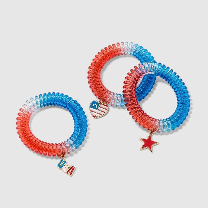 No Brand Americana Coil Hair Tie
