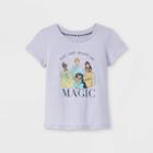 Toddler Girls' Disney Princess Magic Short Sleeve Graphic T-shirt - Purple