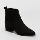 Women's Valerie Microsude City Ankle Fashion Boots - A New Day Black