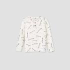 Toddler Boys' 'the Future Is Ours' Printed Long Sleeve Henley T-shirt - Art Class Cream