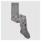 Toddler Girls' Polka Dot Sweater Tights Opaque Mid Rise - Cat & Jack Gray