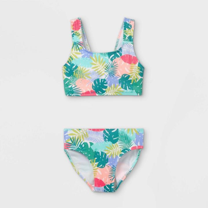 Girls' Leaf Print Bikini Set - Art Class