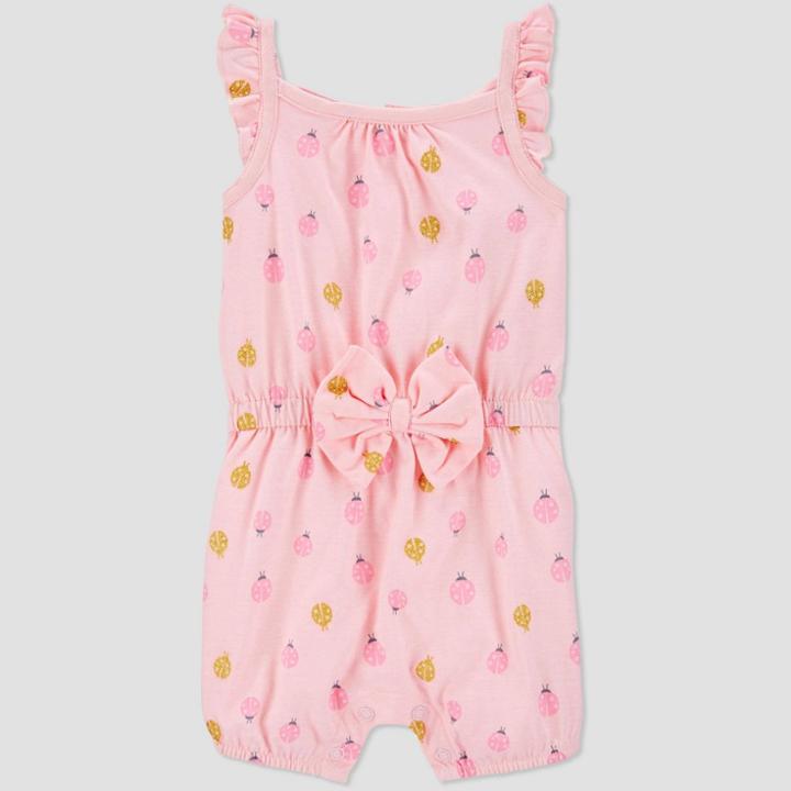 Baby Girls' Ladybug Romper - Just One You Made By Carter's Pink