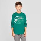 Umbro Boys' Long Sleeve Graphic T-shirt - Green
