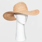 Women's Straw Floppy Hat - A New Day Coral, Pink