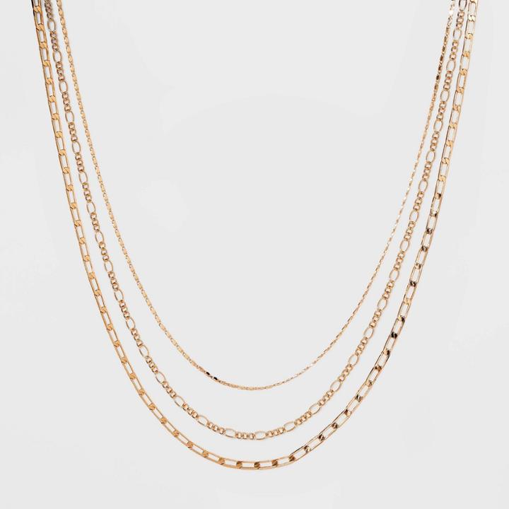 Multi-strand Link Chain Necklace - A New Day Gold