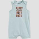 Baby Daddy Hug Sleeveless Romper - Just One You Made By Carter's Blue Newborn