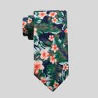 Men's Miley Floral Print Tie - Goodfellow & Co Navy One Size,