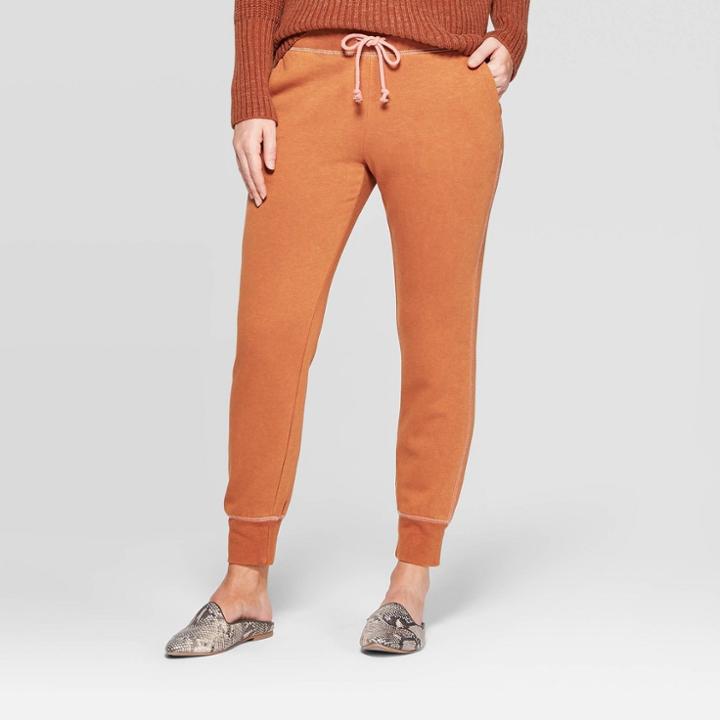 Women's Mid-rise Fleece Capri Jogger Pants - Universal Thread Fall Maple S, Women's, Size: Small, Fall Brown