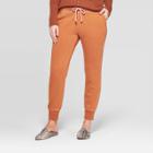 Women's Mid-rise Fleece Capri Jogger Pants - Universal Thread Fall Maple S, Women's, Size: Small, Fall Brown