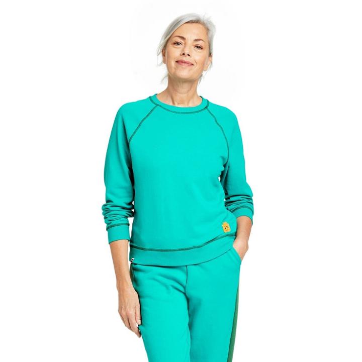 Women's Lego Minifigure Embroidered Sweatshirt - Lego Collection X Target Teal Xxs