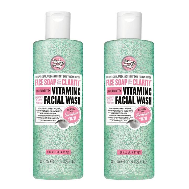 Soap & Glory Face Soap & Clarity Facial Wash - 2ct/11.8 Fl Oz