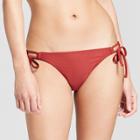 Women's Tie Side Hipster Bikini Bottom - Xhilaration Paprika Red