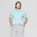 Men's Tall Regular Fit Short Sleeve Jersey Polo Shirt - Goodfellow & Co Belize Blue