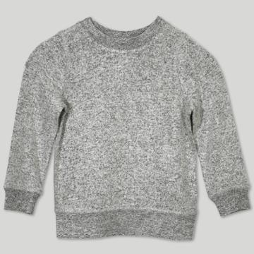 Afton Street Toddler Girls' Hacci Sweatshirt - Gray