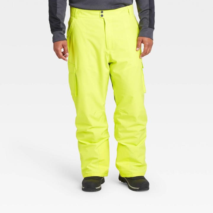 Men's Big & Tall Snow Sport Waterproof Pants - All In Motion Yellow