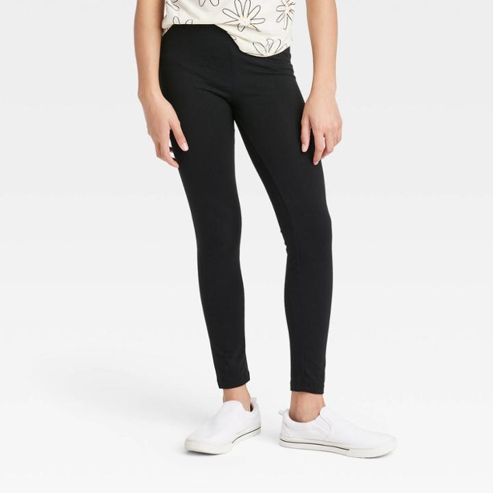 Girls' Leggings Pants- Cat & Jack Black