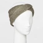 Women's Knit Winter Headband - Universal Thread Green One Size, Women's