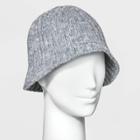 Women's Ribbed Bucket Hat - A New Day Heather Gray