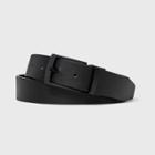 Men's Reversible Textured Buckle Belt - Goodfellow & Co Black
