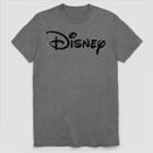 Men's Disney Logo Short Sleeve Graphic T-shirt - Graphite Heather