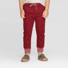 Toddler Boys' Pull-on Pants - Cat & Jack Berry Maroon