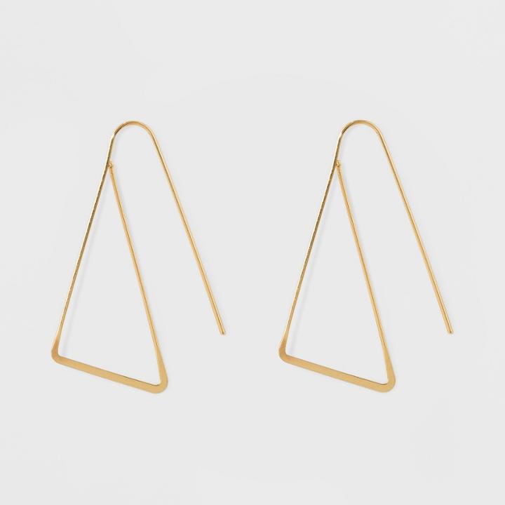 Triangle Threader Earrings - A New Day Gold