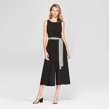 Women's Wideleg Jumpsuit With Back Cutout - Melonie T - Black