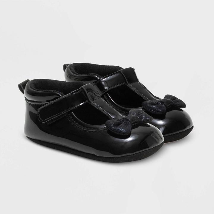 Baby Girls' Ro+me By Robeez Sneakers With Bow - Black