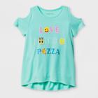 Grayson Social Girls' Love Dance Pizza Short Sleeve T-shirt - Blue