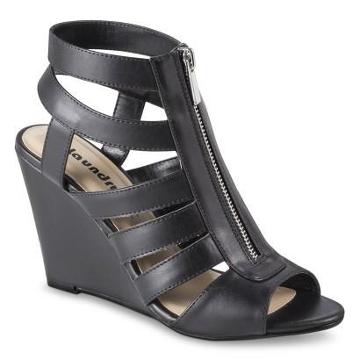 Women's Laundry List Gladiator Wedge Sandals - Black