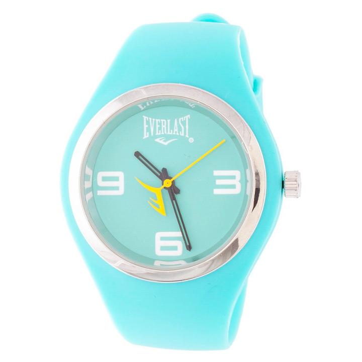 Everlast Soft Touch Rubber Strap And Case With Metal Bezel Watch - Turquoise