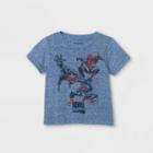 Toddler Boys' Marvel Superheroes Short Sleeve Graphic T-shirt - Blue