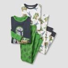 Boys' Star Wars: The Mandalorian 4pc Snug Fit Long Sleeve Pajama