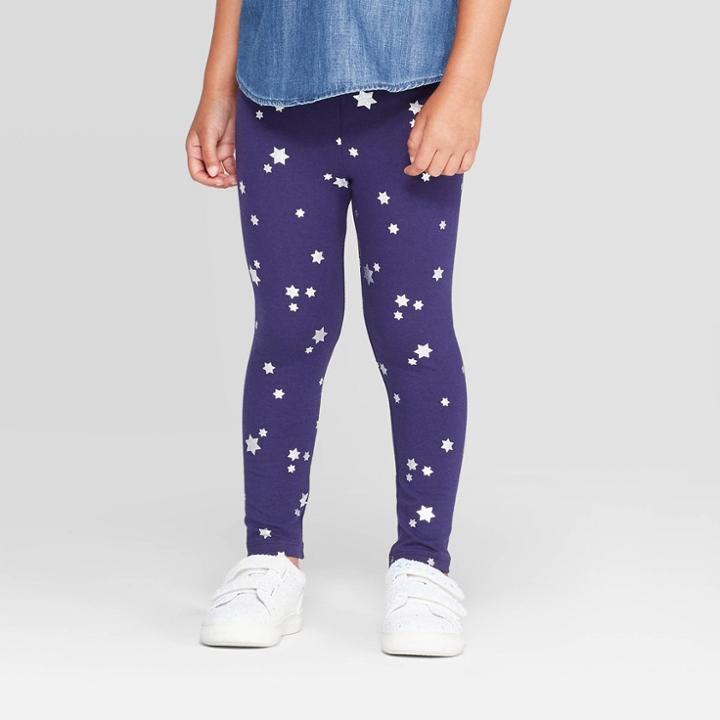 Toddler Girls' 'hanukkah' Leggings - Cat & Jack Navy 3t, Toddler Girl's, Purple