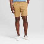 Target Men's 10.5 Linden Flat Front Shorts - Goodfellow & Co Dark Khaki (green)
