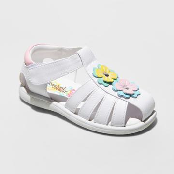 Rachel Shoes Toddler Girls' Rachel Mae Fisherman Sandals - White