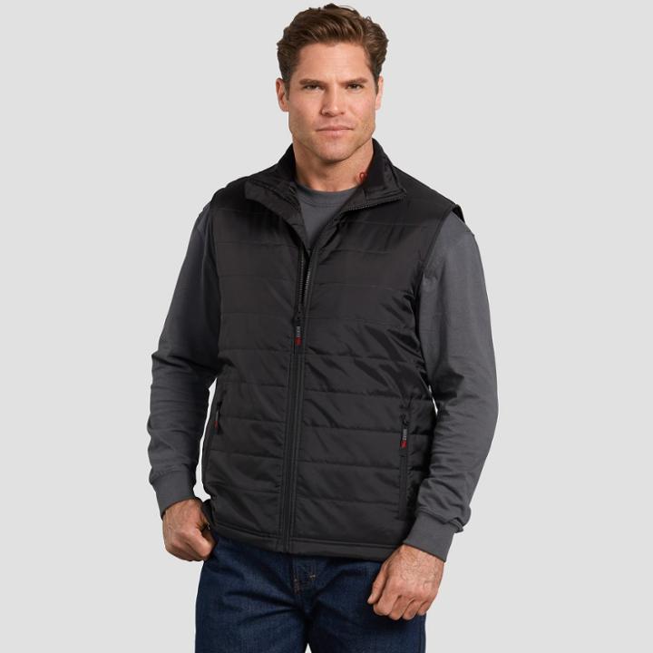 Dickies Men's Sleeveless Puffer Vests - Black
