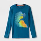 All In Motion Boys' Long Sleeve Basketball Player Graphic T-shirt - All In